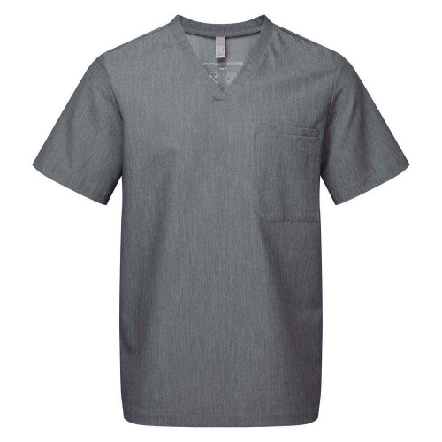 (4XL, Dynamo Grey) Onna Mens Limitless Onna-Stretch Work Tunic