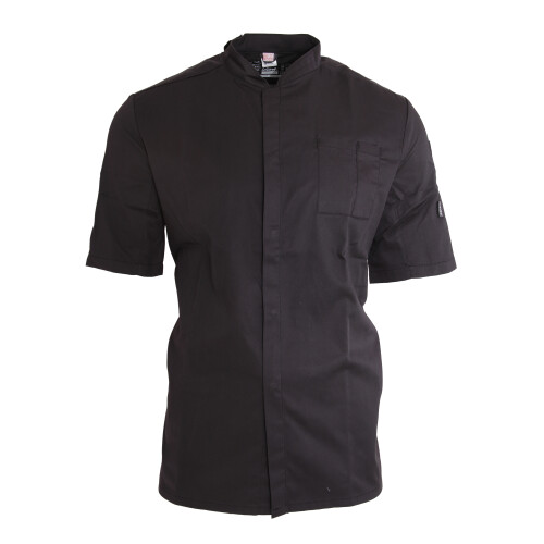(XXL, Black/Black) Le Chef Unisex ThermoCool Chefs Prep Jacket
