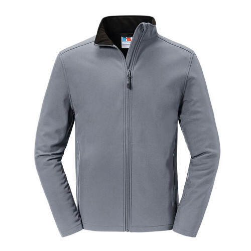 Russell (XS, Iron Grey) Russell Mens Essential Soft Shell Jacket