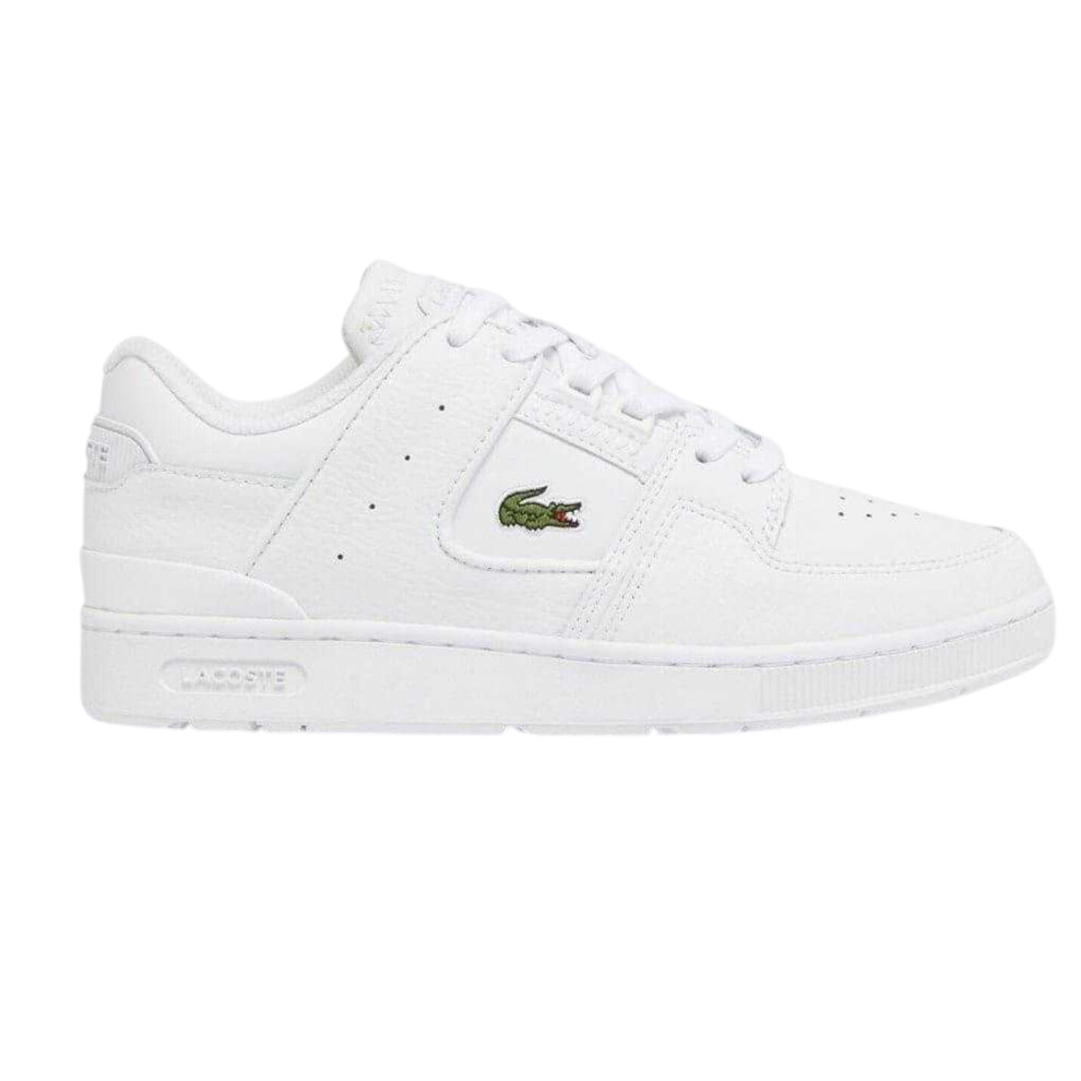 Lacoste (4 Uk, White) Mens Cage Leather Court Trainers