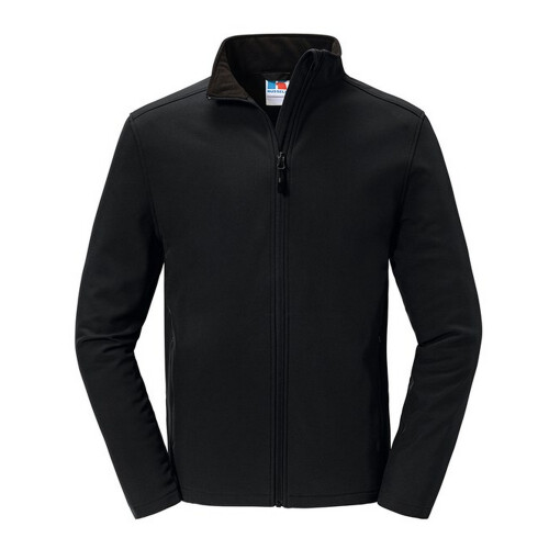 Russell (L, Black) Russell Mens Essential Soft Shell Jacket