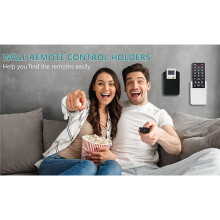 4-Pack Remote Control Holder, Adhesive Wall-Mount Remote Holder, for Desk Accessories and Small-Item Storage