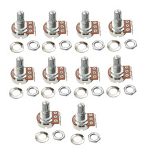 Potentiomètre de Guitare Électrique et Basse de Taille Complète/ avec Arbre de 15 mm, B500K/B250K Pot de Volume et de Tonalité A