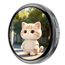 1.85-Inch Magnetic Electronic Badge Pendant Bluetooth6.0 Anime-Style GIF with Display E-Badge Camera Assist Device A