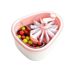 Fruit Washer and Spinner with Brush, Large Hand Crank Cleaning Bowl with Drain Basket for Berries, Vegetables & Salad
