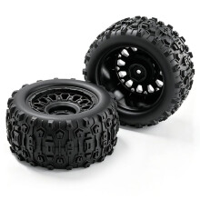 90x45mm RC for Truck Wheels Tires 12mm Hex for 1/14 1/16 ARRMA Kraton MJX Upgrade Tire Green