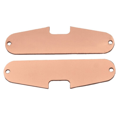 3pcs Copper Guitar Single Coil Pickups Base Plates for Strat Guitars