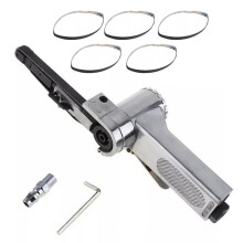 Pneumatic Air Belt Sander Set for Woodworking and Metal Working Handheld Angle Grinder Tool