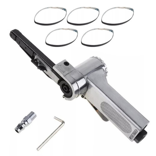 Pneumatic  Air Belt Sander Set for Woodworking and Metal Working Handheld Angle Grinder Tool