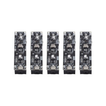 5Pcs Type-C 18650 Lithium Battery Boost Step Module 18650 Lithium Battery UPS Boost Module for MCU Router DIY 9V