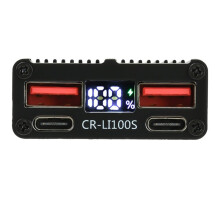Modulo di Ricarica Rapida 2-7S 100W, Scheda di Alimentazione Universale Compatibile con Li-Ion/LiFePO4, Doppia USB e Type-C, XT30 XT60