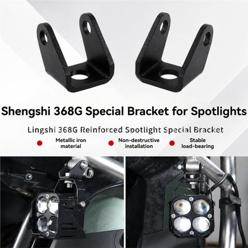 2 Pack Motorcycle Light Bracket Compatible with 368G Motorcycle Accessories, Replacement Mount for Motorcycle Lights 1