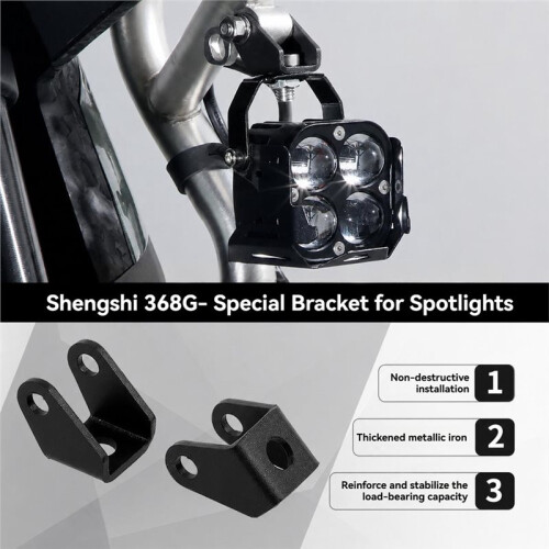 2 Pack Motorcycle Light Bracket Compatible with 368G Motorcycle Accessories, Replacement Mount for Motorcycle Lights 2