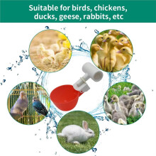 10Pcs Plastic Poultry Drink Bowl Automatic Chicken FeederWater Drinking Bottle for Chicken Hen Bird Duck Dispenser