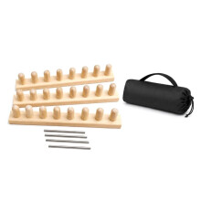 Wood Hand Knitting for Chunky Yarn Snag-Free Edges Storage Bag Included Beginner Friendly Tool