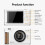 56MP Digital Camera with 180 Flip Screen, Built-in Makeup Mirror Camera HD Selfie Vlogging Camera Gift Portable Compact 6