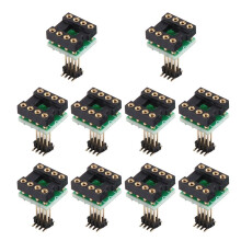Asiento de Transferencia en Línea de 10 Piezas OP Amp de 1.27mm A 2.54mm, Completamente Chapado en Oro y Soldado para Nextron