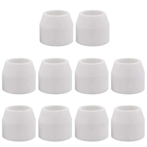 20Pcs P80 Plasma Cutting Torch Protective Cover Ceramic Nozzle Shield Cup Accessories