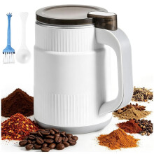 Elektrische Gewürzmühle 500ml ein-Tasten-Elektro-Gewürzmühle Schnelle Elektrische Kaffeemühle für Bohnen, Kräuter, Nüsse EU-Stecker