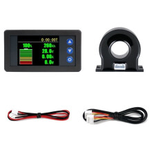 H56AH Batteriekapazitäts-Coulomb-Meter, 10-100V Voltmeter, Amperemeter und Batteriemeter, Hall-Effekt-Coulomb-Meter, Multimeter