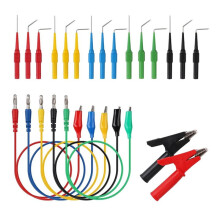 Kit de 22 Peças para Teste de Continuidade, Pinos de Teste para Multímetro com Cabos de Teste e Garras de Jacaré, Conjunto de Ferramentas para