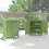 Outsunny Outsunny Garden Storage Shed Solid Wood Garage Organisation w/ Doors, Green 5