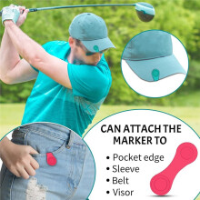 4 Pack Magnetic Hat Clip, Holder Attached to Hats Caps Belts Visors Shirt Collar