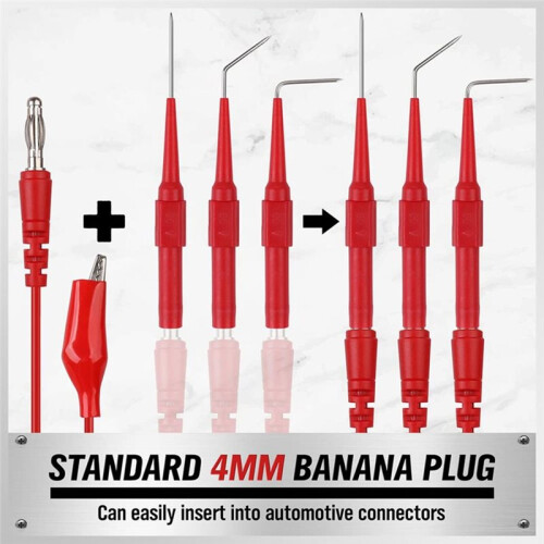 22-Piece Back Probe Kit, Multimeter Back Probe Pins with Test Leads and Alligator Clips, Circuit Diagnostic Tool Set