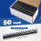 50 Pack 21 Ring Plastic Binding Combs, 1 Inch Diameter, Book Circular Plastic Ring,Comb Binding Spine for Offices School 6