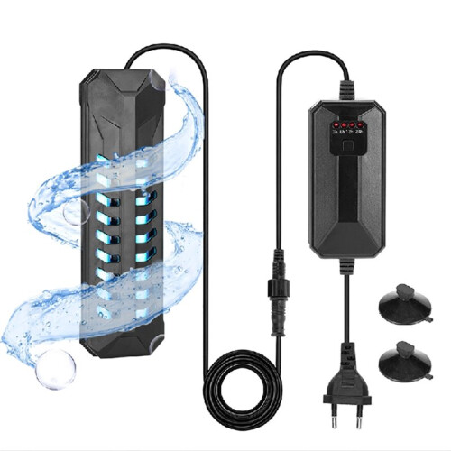 20W Aquarium UV Sterilizer Light Waterproof Fish Tank UV Lamp with Timer Water Clarifier Algae Control EU Plug 2