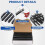 50 Pack 21  Plastic Binding Combs, 1 Inch Diameter, Book Circular Plastic ,Comb Binding Spine for Offices School 3