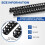 50 Pack 21  Plastic Binding Combs, 1 Inch Diameter, Book Circular Plastic ,Comb Binding Spine for Offices School 2
