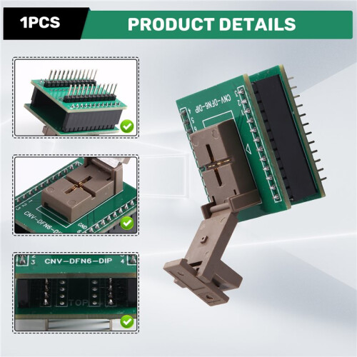 DFN6-2X2 Programming Adapter 0.65mm Pitch QFN6 IC Test Socket 2