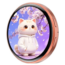 1.85-Inch Magnetic Electronic Badge Pendant Bluetooth6.0 Anime-Style GIF with Display E-Badge Camera Assist Device B