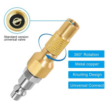 Screw- Inflator Nozzle Valve Adapter Kit, Brass Air Compressor Converter for Paddle Boards, Boats, Kayaks