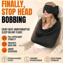 Airplane Sleep Support System Integrated Plane Sleeping Accessories with Memory Foam Long Haul Flight Pillow