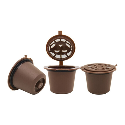 3PCS Coffee Capsule Filter for  Essenza  C30 Coffee Machines Replacement Coffee Filter Cups Brown
