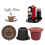 3PCS Coffee Capsule Filter for  Essenza  C30 Coffee Machines Replacement Coffee Filter Cups Brown 3