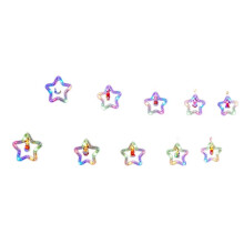 Christmas Star Curtain Lights - Decorative Lights with Remote Control for Indoor and Outdoor Use A