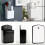 Support de Télécommande 4 Pièces, Support Mural Adhésif pour Télécommande, pour Accessoires de Bureau et Rangement D'Objets Petits 2