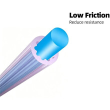 Sternförmiger PTFE-Schlauch mit Niedrigem Widerstand und Hoher Temperaturbeständigkeit für Bambu für für Voron für 3D-Druckerteile,