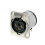 1PCS NC3FD-H 3 Pin XLR PCB Connector Socket Female Horizontal PCB Silver-Plated Contacts 1