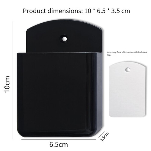 4-Pack Remote Control Holder, Adhesive Wall-Mount Remote Holder, for Desk Accessories and Small-Item Storage 2