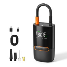 Portable Wireless 3600mAh Air Pump - Rechargeable Electric Tyre Inflator for Cars & Motorcycles Balls
