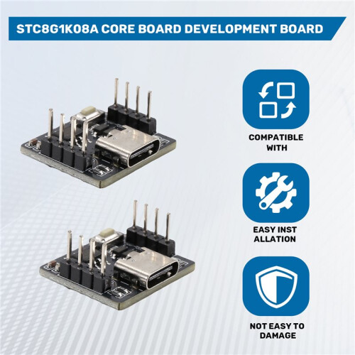 10Pcs STC8G1K08A Core Board Development Board STC8G1K08A Core Board 51 8-Pin MCU Development Board for DIY Embedded B 1