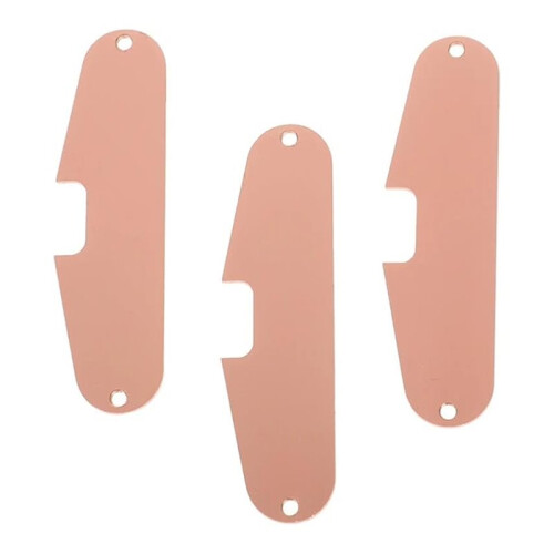 3pcs Copper Guitar Single Coil Pickups Base Plates for Strat Guitars