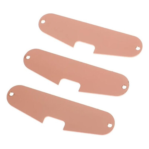 3pcs Copper Guitar Single Coil Pickups Base Plates for Strat Guitars 1