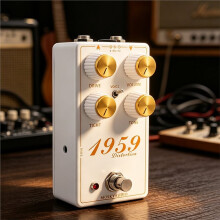 MOSKYAudio 1959 Verzerrungseffektpedal für E-Gitarre für Verzerrungston Vollmetallschale