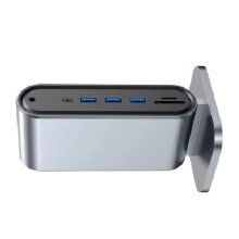 Hub USB-C 12 em 1 Tipo C para Múltiplas Portas 4K RJ45 USB 3.0 PD com Adaptador de Energia para Laptop e PC