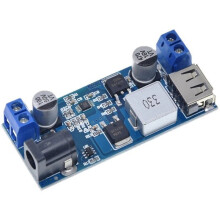 3st - 24V/12V Till 5V 5A Step Down Power Supply Buck Justerbar USB Buck Laddningsmodul Ersätter LM2596S